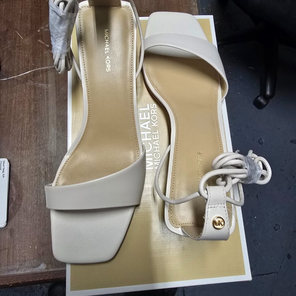 Michael Kors Leather Jaida Mid Sandal Size 8.5
